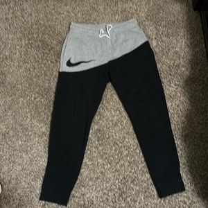 NIKE Men's Fleece JOGGER Taper Leg Pants JUST DO IT JOGGERS SIZE MEDIUM